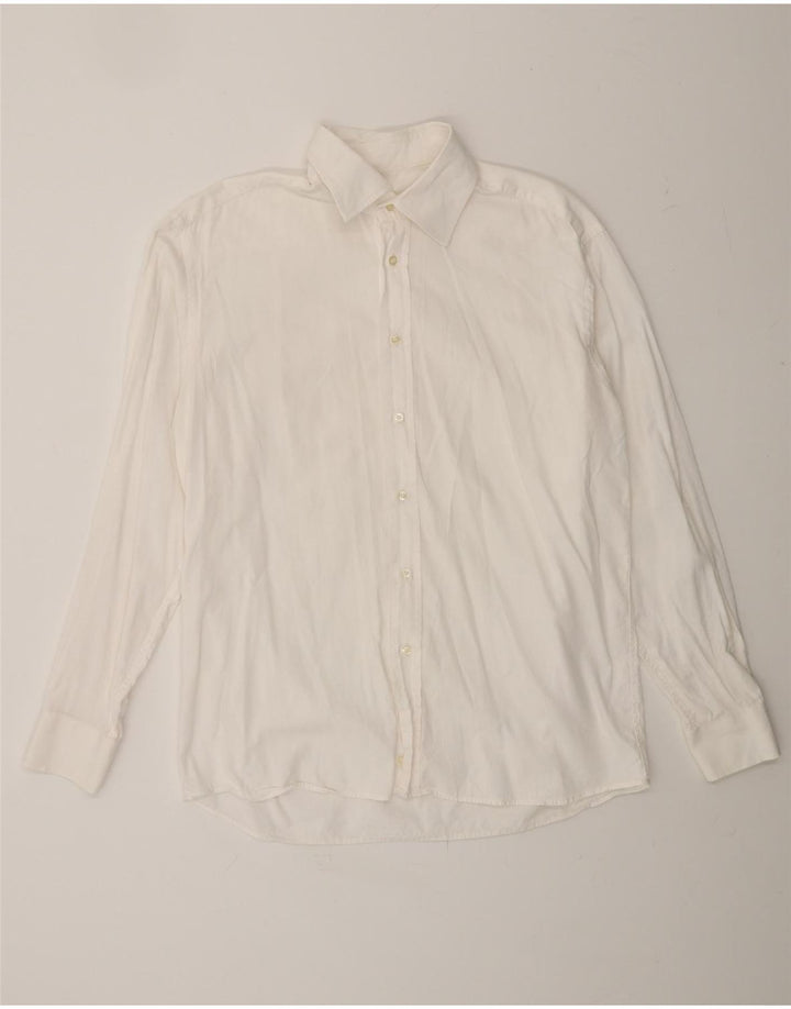ROCCOBAROCCO Mens Shirt Size 16 41 Large White Vintage Roccobarocco and Second-Hand Roccobarocco from Messina Hembry 
