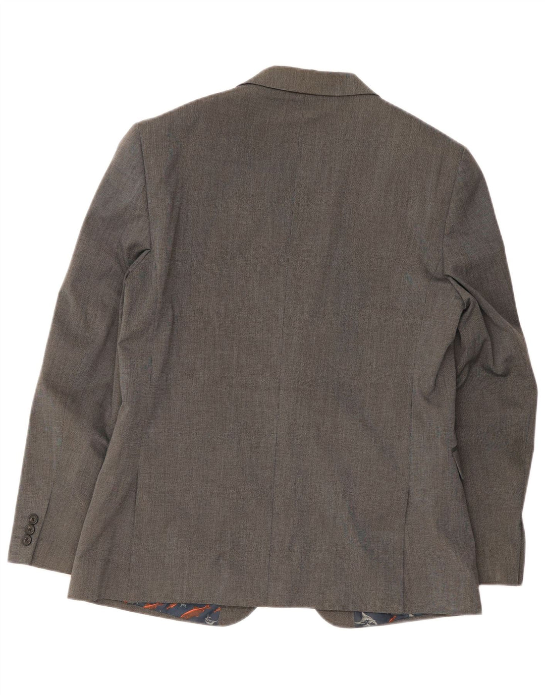 Jaqueta blazer masculina Ted Baker com ajuste moderno de 2 botões US 42 XL cinza poliéster