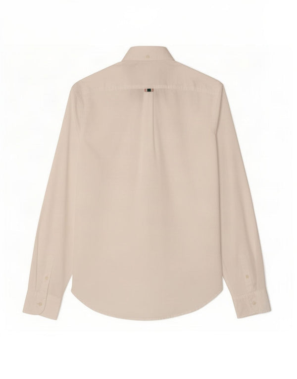 Camisa feminina Superdry UK 12 algodão branco médio