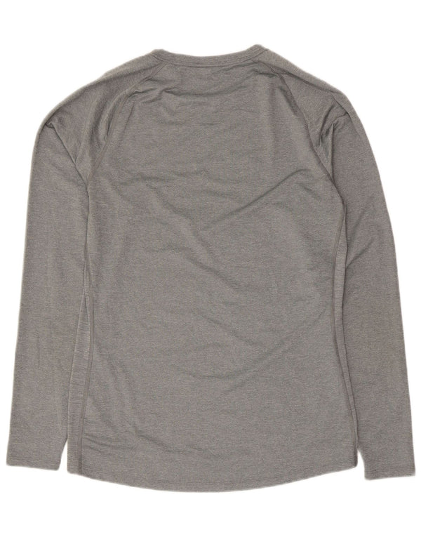 Nike Mens Dri Fit Top Manga Longa XL Cinza Poliéster