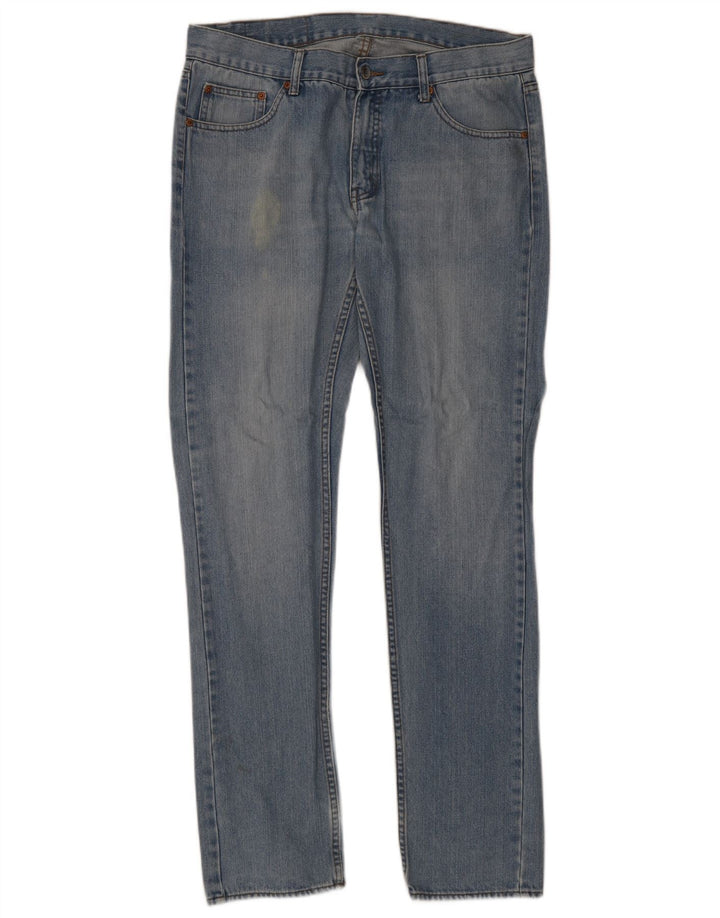 Segunda-feira barata Mens Jeans Slim W34 L34 Azul