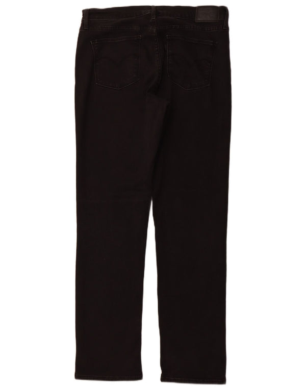 Calça jeans feminina LEVI'S 314 Shaping Straight W32 L32 algodão preto