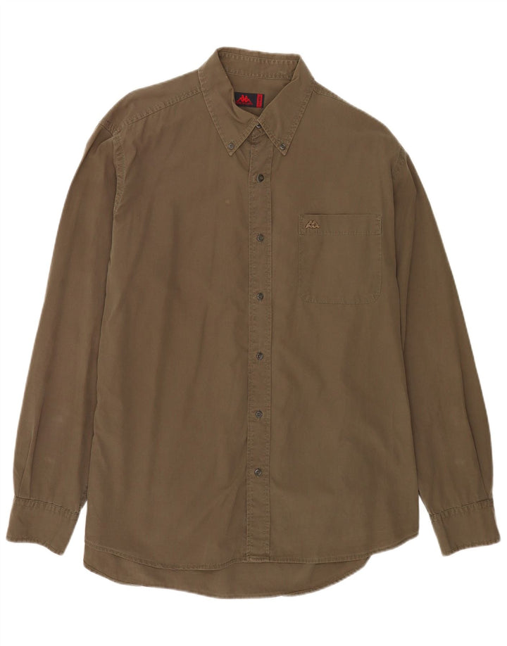 Camisa masculina Kappa XL algodão cáqui