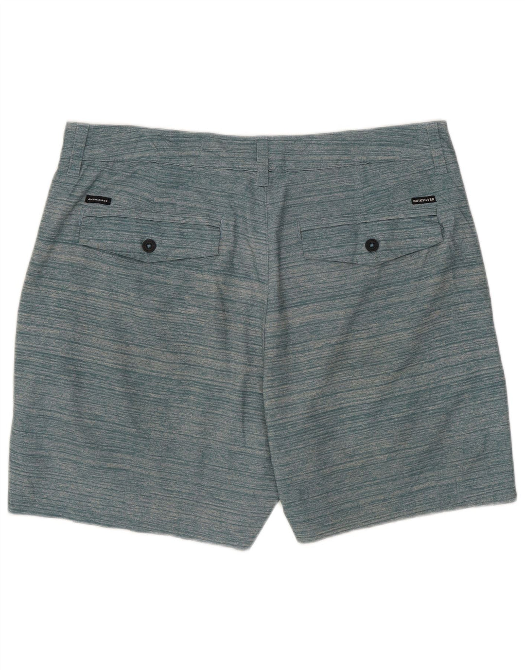 Quiksilver Mens Chino Shorts W33 Médio Verde Listrado
