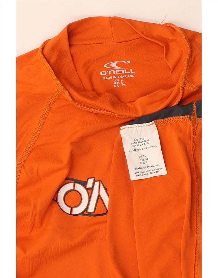 Camiseta masculina O'Neill com estampa gráfica grande laranja colorblock nylon