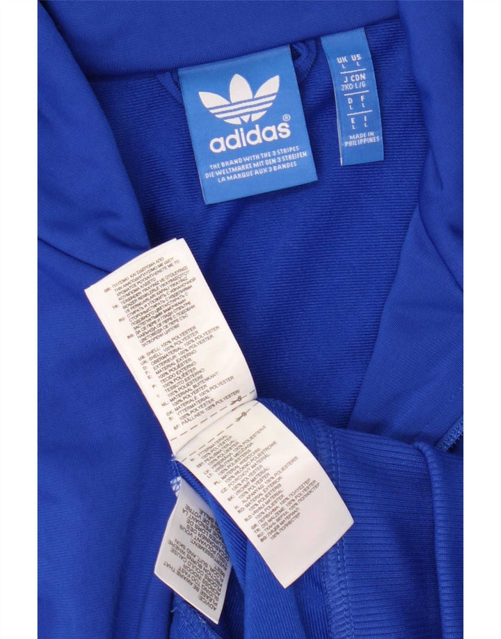 Adidas Mens Treino Top Jaqueta Grande Azul Poliéster