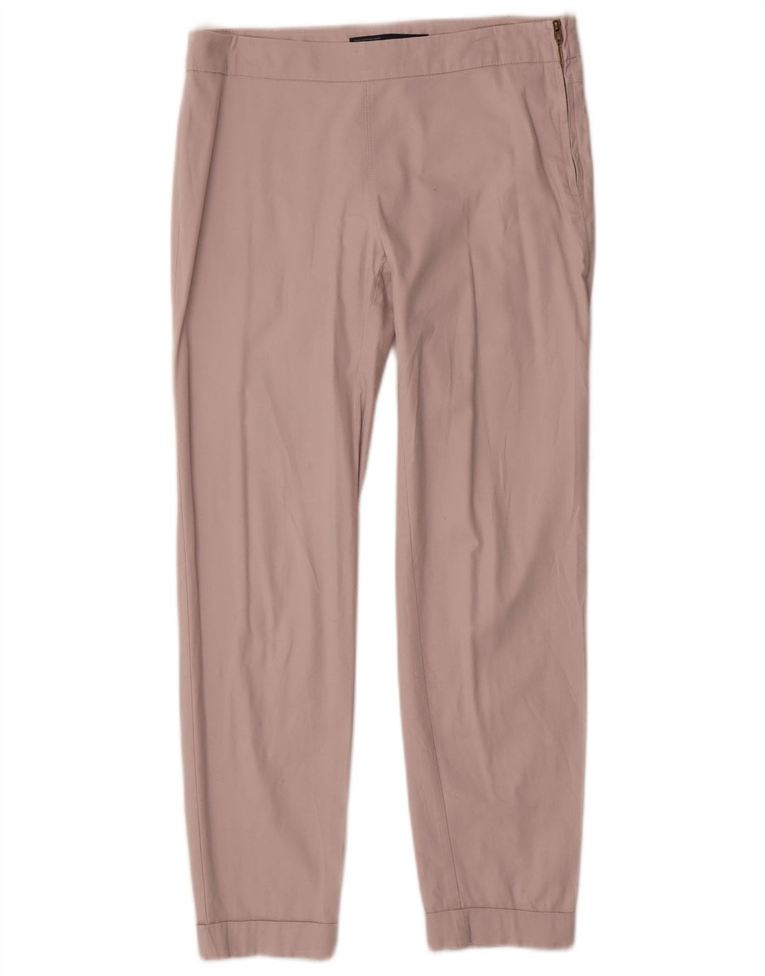 Calça feminina reta casual Zara médio W30 L27 rosa