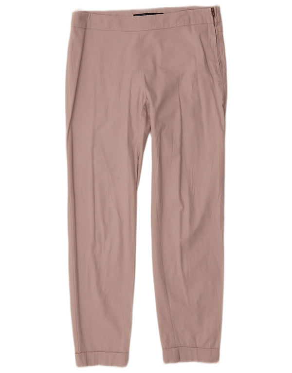 Calça feminina reta casual Zara médio W30 L27 rosa