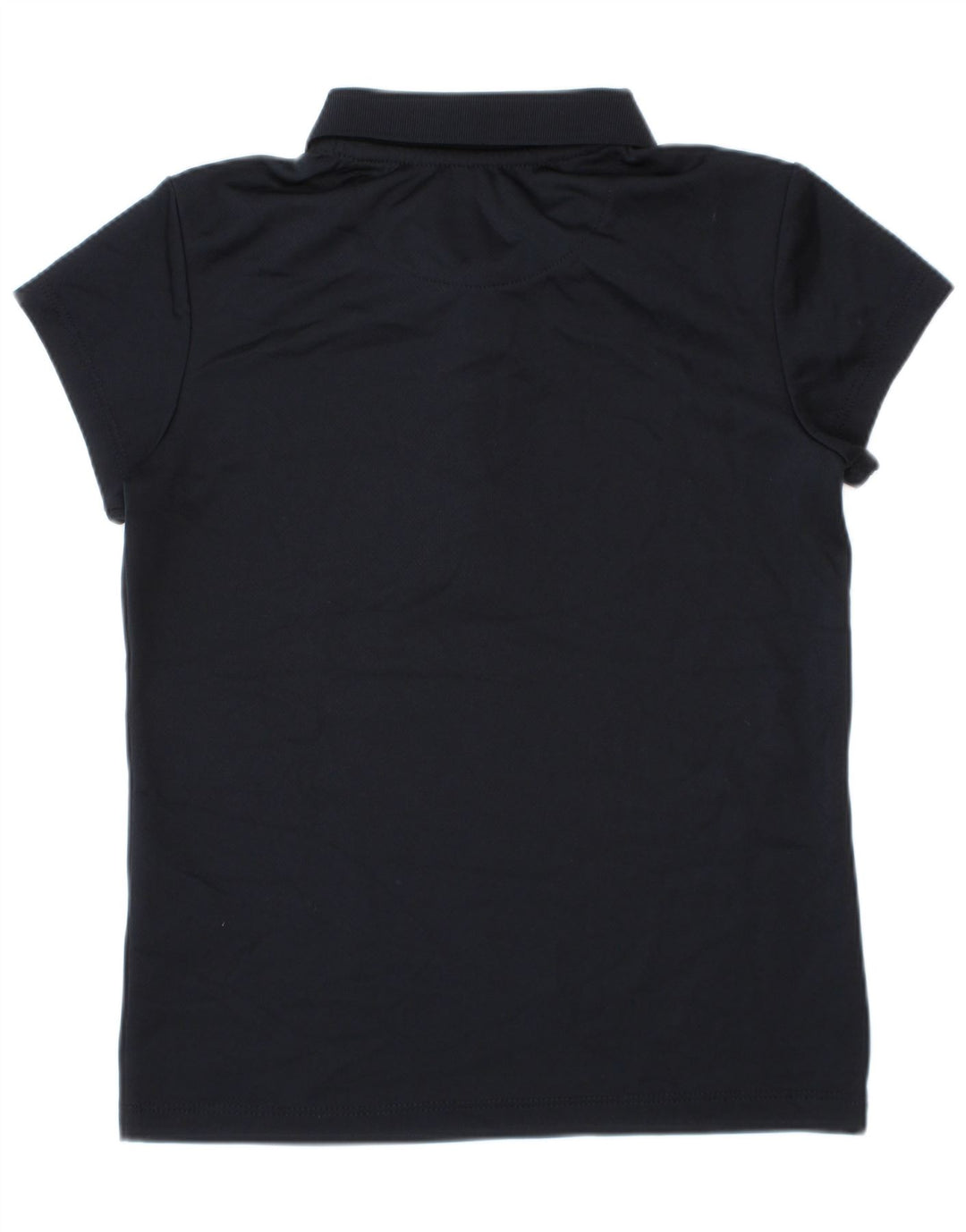 Camisa polo feminina Izod Regular Fit 7-8 anos pequena azul marinho poliéster