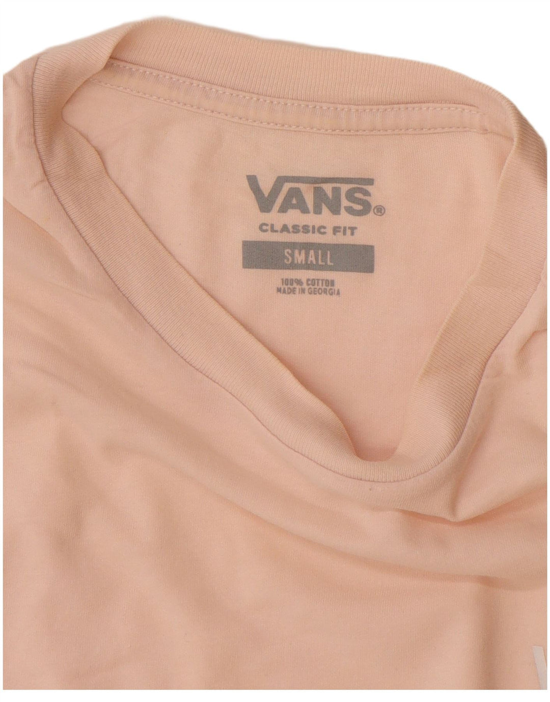 Camiseta VANS Masculina Classic Fit Top Pequeno Algodão Rosa