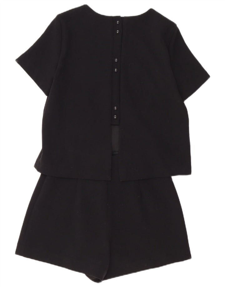 Macacão feminino Zara UK 12 poliéster preto médio