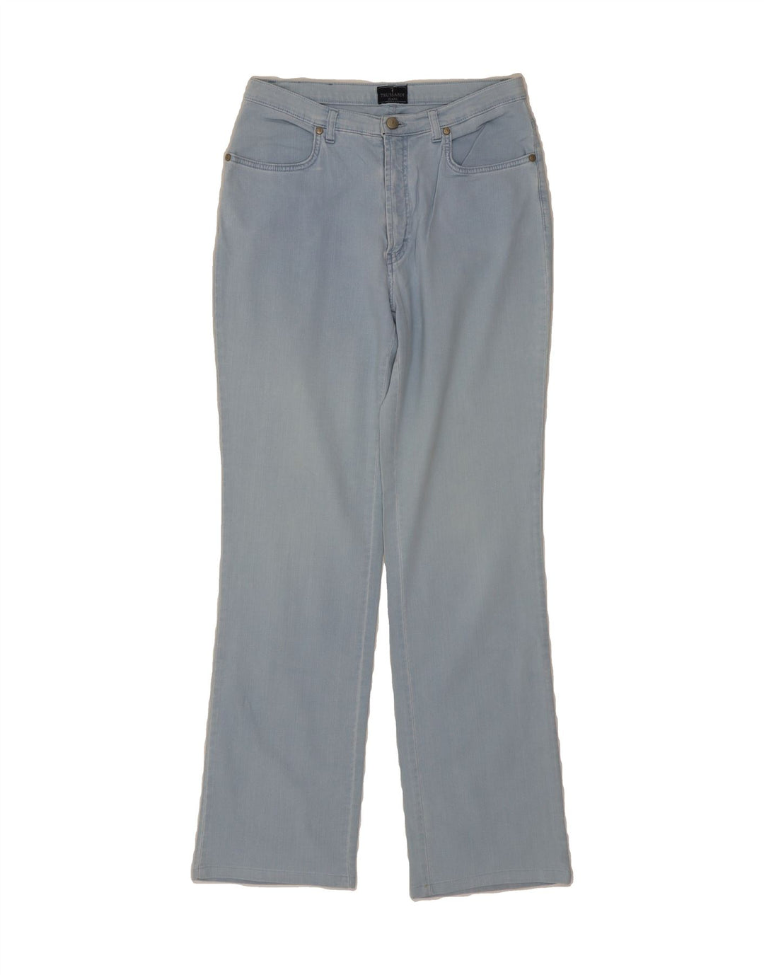 TRUSSARDI Womens Straight Jeans W30 L32 Blue Cotton Vintage Trussardi and Second-Hand Trussardi from Messina Hembry 