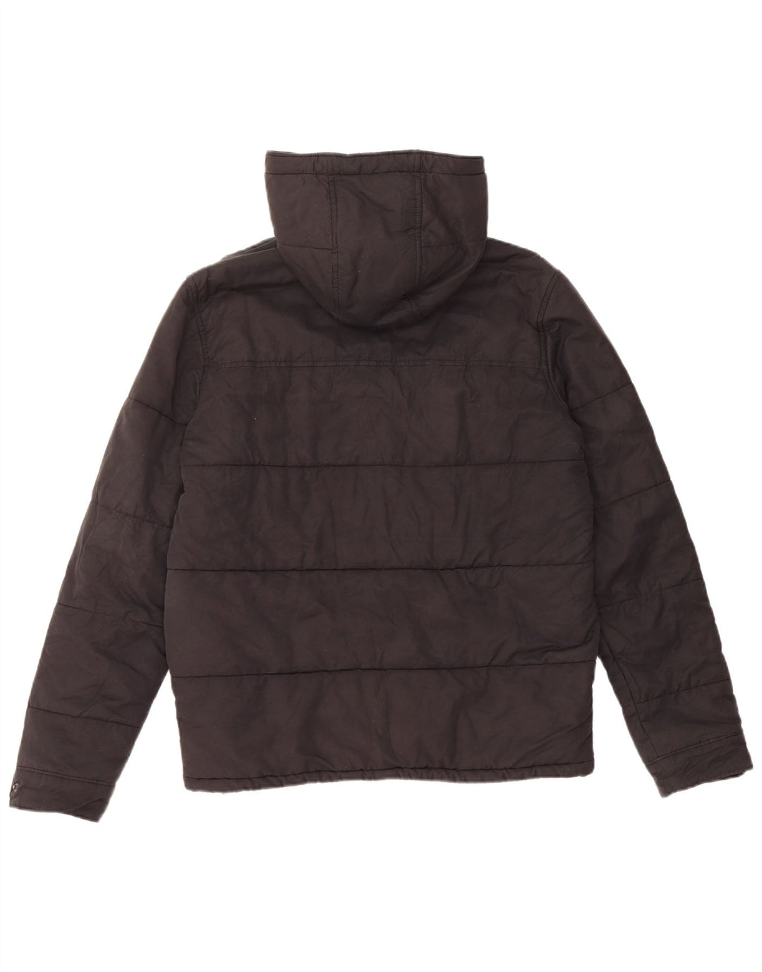 Jaqueta masculina acolchoada com capuz Levi's UK 38 algodão preto médio