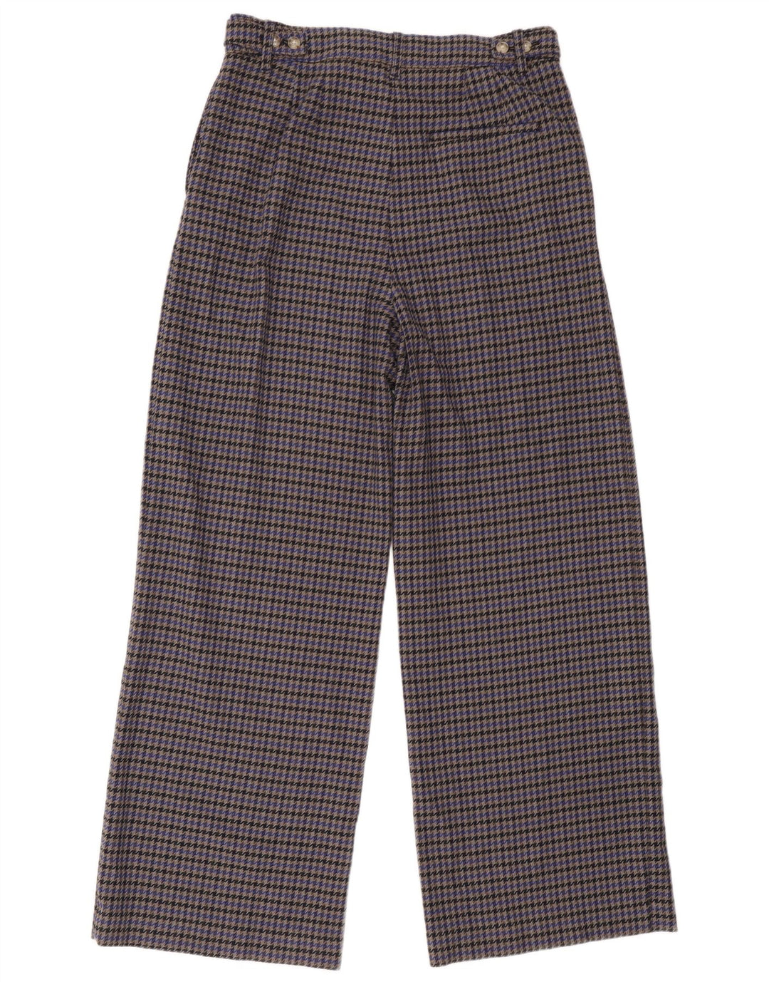 Calça feminina Marks & Spencer Reino Unido 14 grande W34 L32 cinza houndstooth