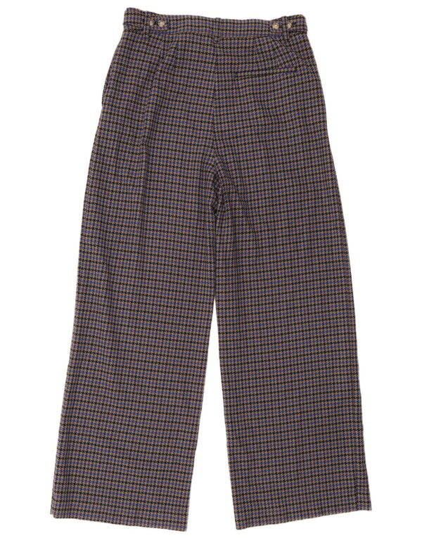 Calça feminina Marks & Spencer Reino Unido 14 grande W34 L32 cinza houndstooth