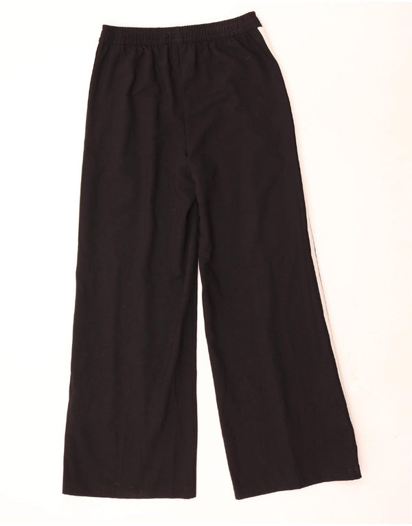Calça casual feminina de cintura alta Marks & Spencer Reino Unido 10 pequena W28 L30 preta