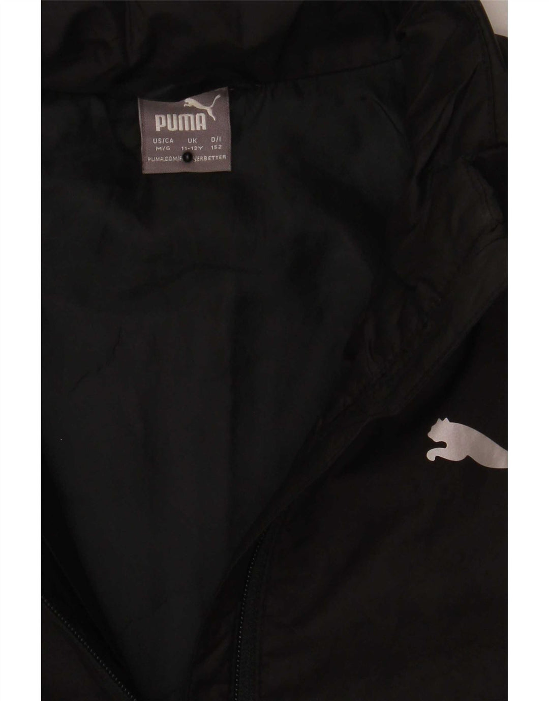 Casaco Puma Boys Graphic acolchoado 11-12 anos preto
