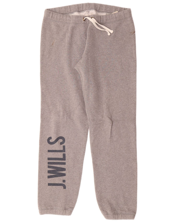 Calça esportiva feminina JACK WILLS com estampa gráfica e jogging UK 10 cinza pequeno