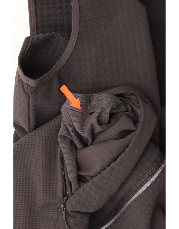 Jaqueta masculina sem mangas Lululemon cinza médio
