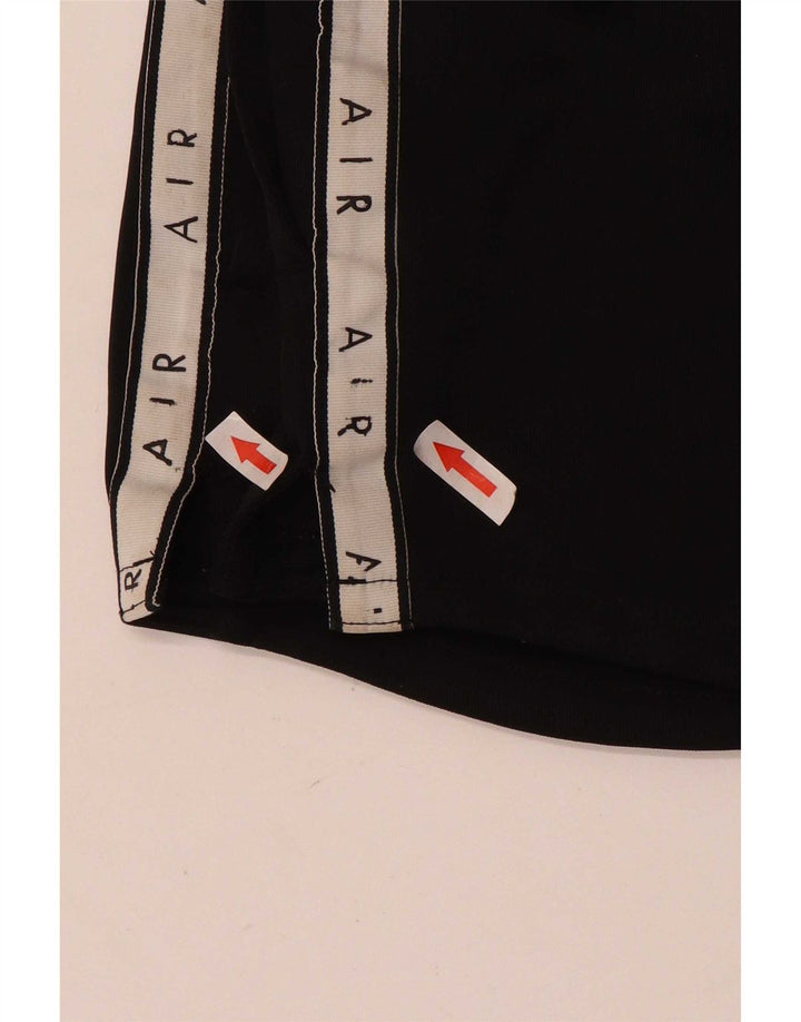 Shorts esportivos gráficos femininos Nike UK 14 médio preto colorblock poliéster