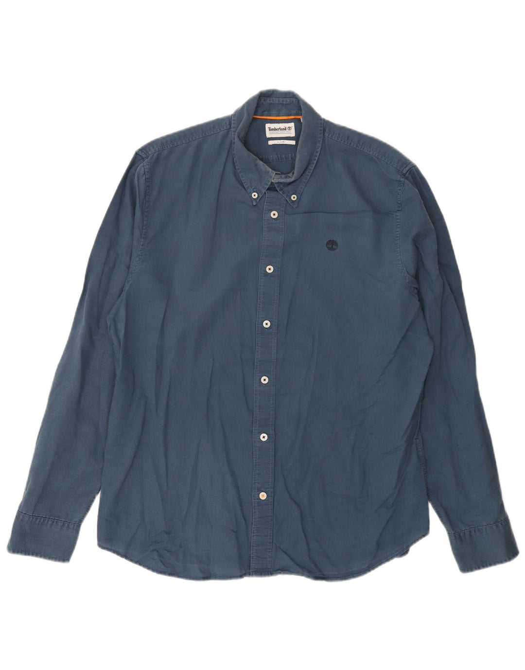 Camisa masculina Slim Fit Timberland grande linho azul marinho