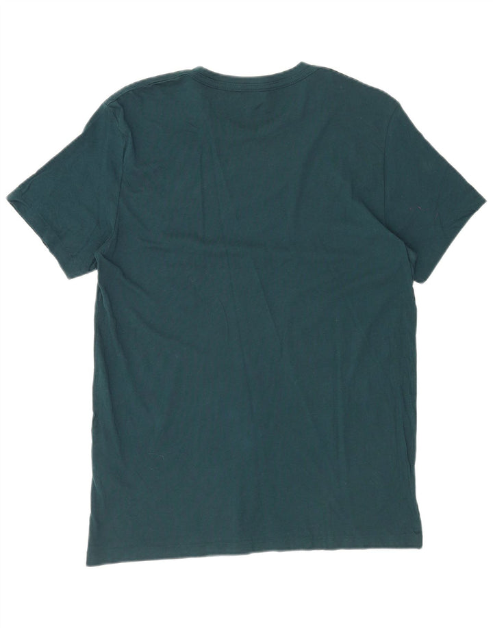 Camiseta masculina ALL SAINTS Top grande de algodão verde