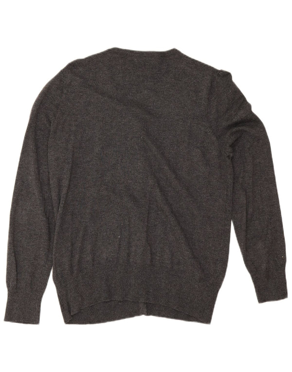 Suéter cardigã feminino Marks & Spencer Reino Unido 14 Viscose cinza médio