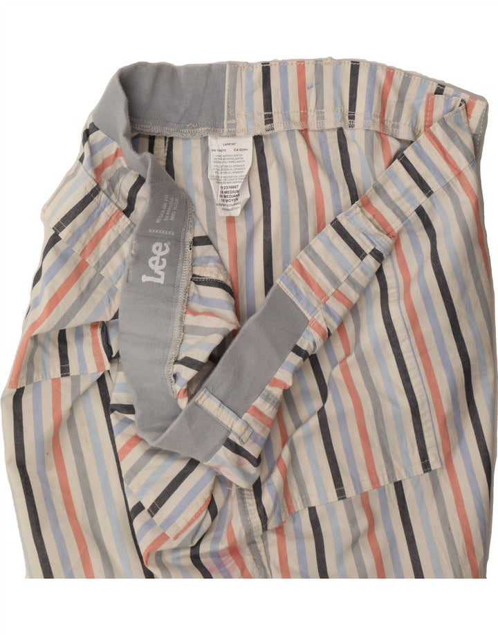 LEE Womens Regular Fit Bermuda Shorts US 18 2XL W36  Multicoloured Striped Vintage Lee and Second-Hand Lee from Messina Hembry 