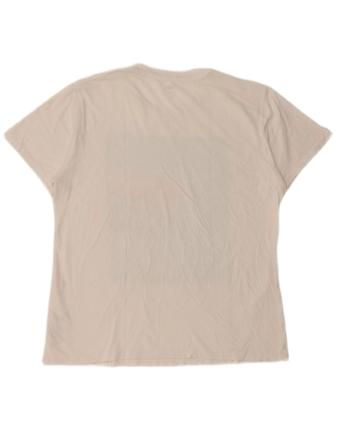 Camiseta feminina gráfica Levi's UK 16 grande algodão branco