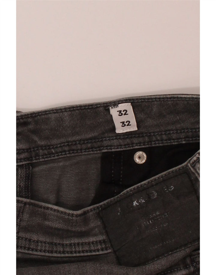JACK & JONES Mens Liam Skinny Jeans W32 L32 Grey Cotton Vintage Jack & Jones and Second-Hand Jack & Jones from Messina Hembry 