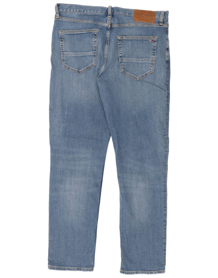 Tommy Hilfiger Masculino Denton Straight Jeans W34 L32 Azul