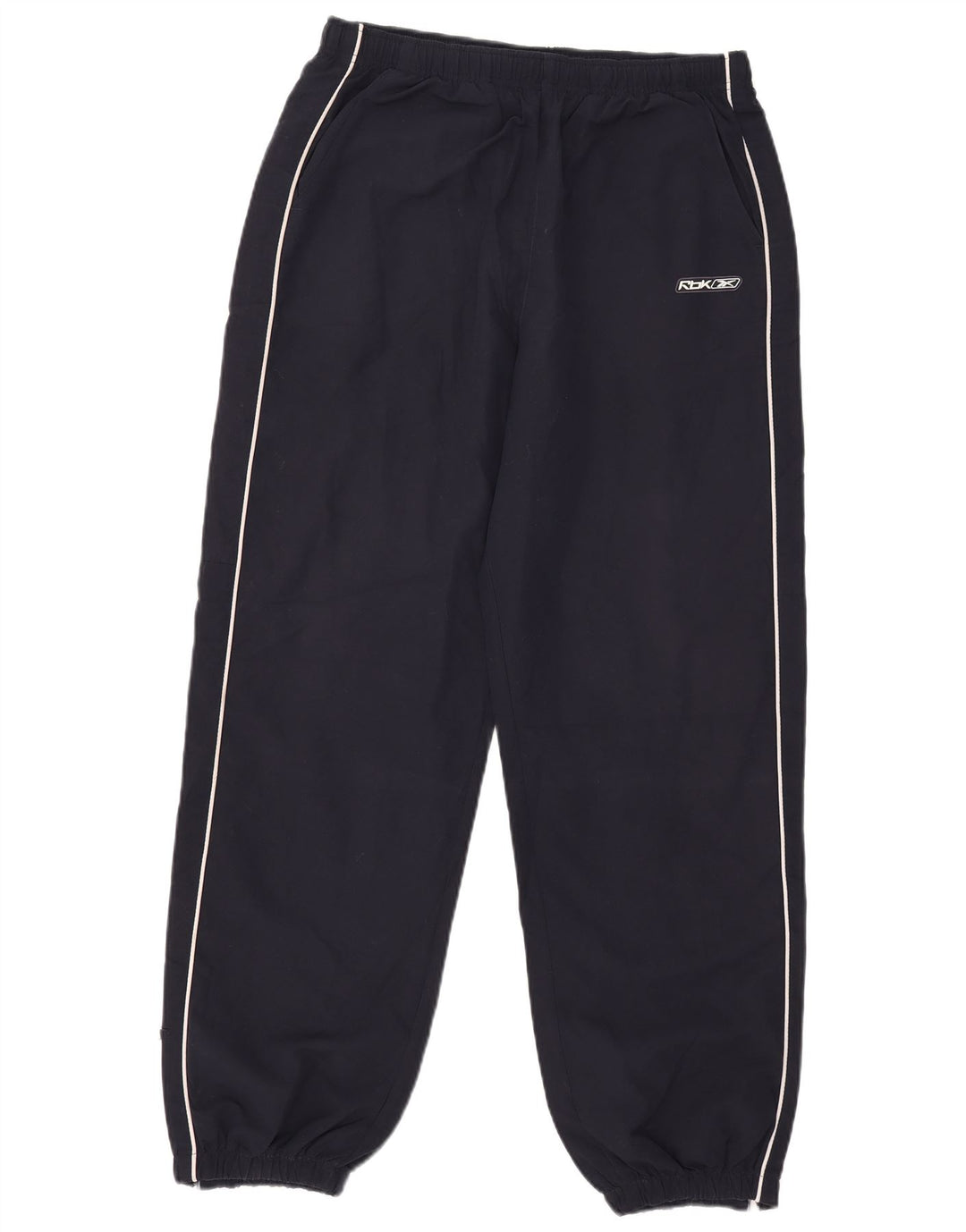 Reebok Mens Calças de treino Joggers Médio Azul Marinho Poliéster