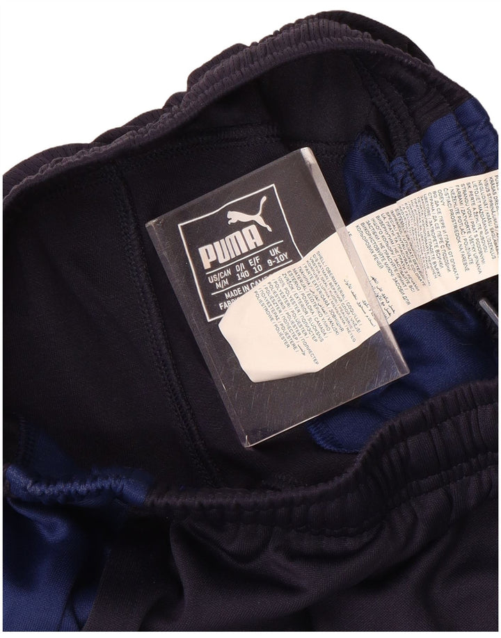 Calça de treino PUMA Menino 9-10 Anos Azul Marinho Colourblock Poliéster