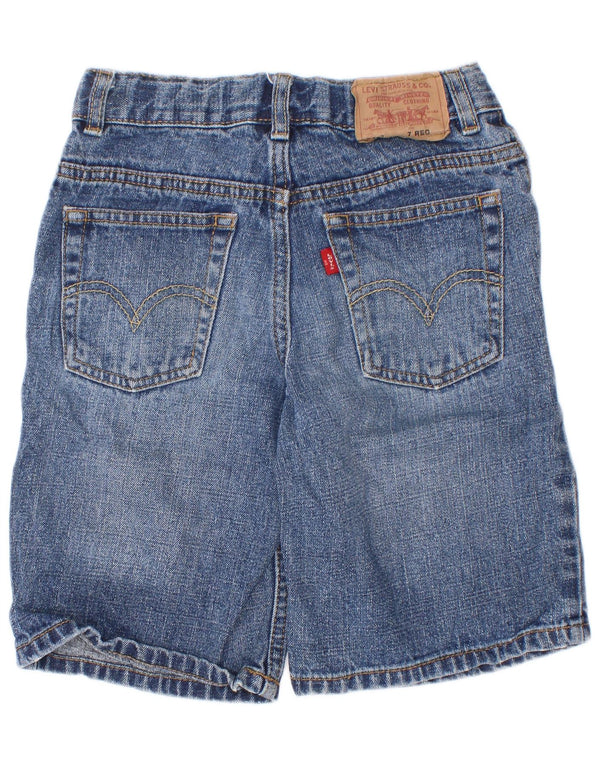 Shorts jeans Levi's Boys 6-7 anos W24 Azul Ramie