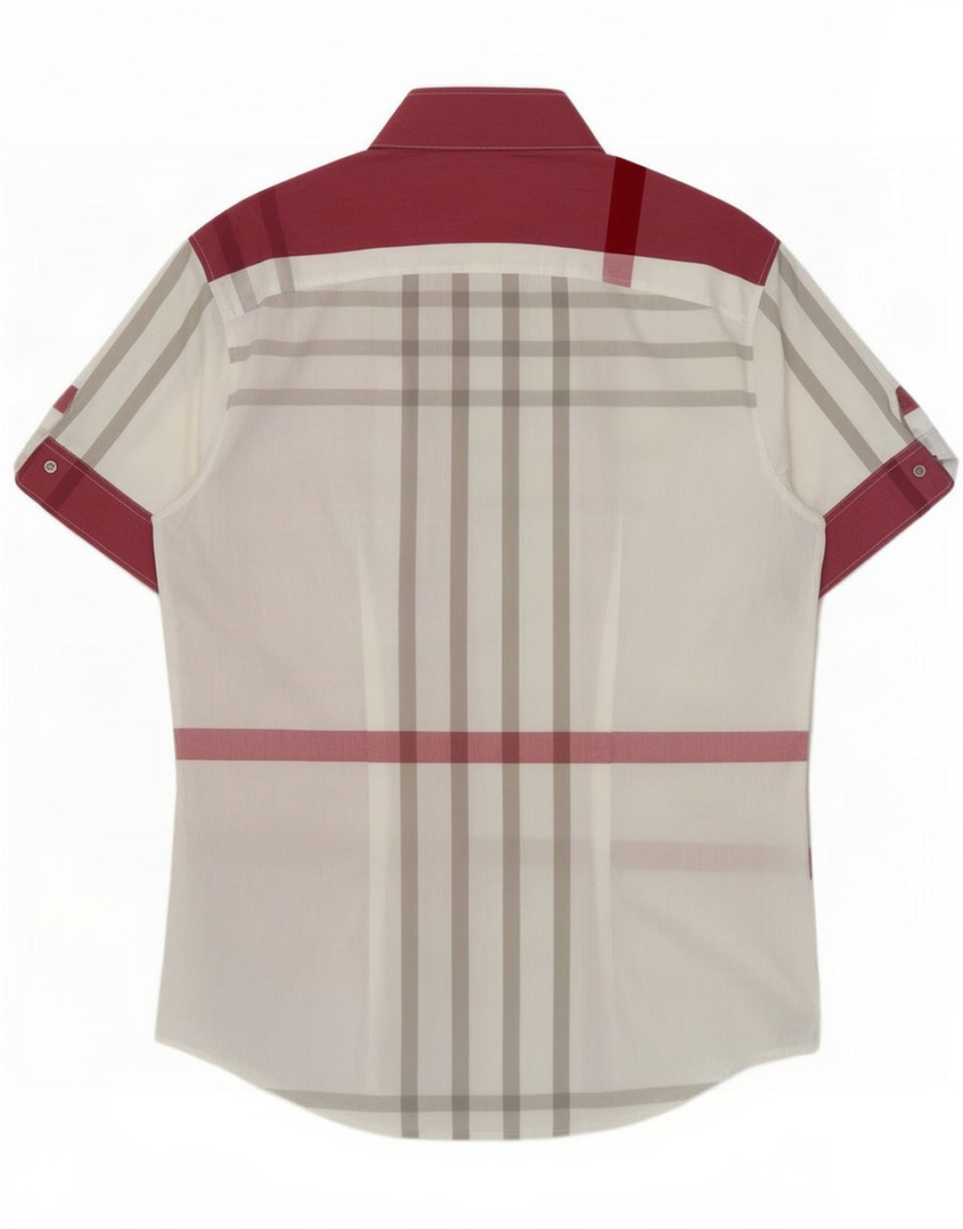 Camisa masculina de manga curta Naracamicie XL xadrez multicolorida