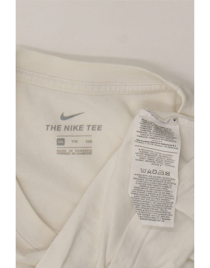 Camiseta masculina NIKE Top 2XL algodão branco