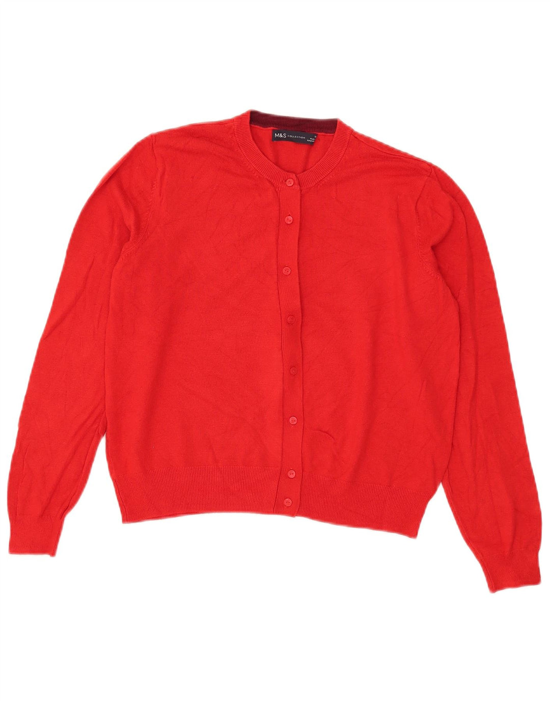 Suéter cardigã feminino Marks & Spencer UK 14 viscose vermelha média