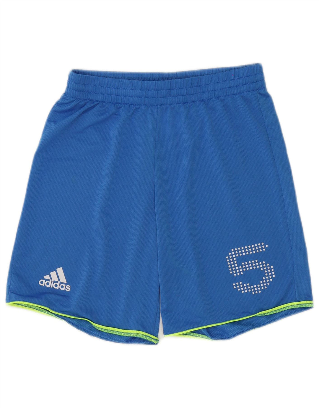 Shorts esportivos gráficos masculinos Adidas pequeno azul poliéster