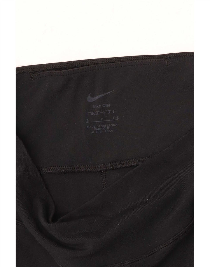 Leggings Nike Dri Fit Feminina UK 10 Pequenas Pretas
