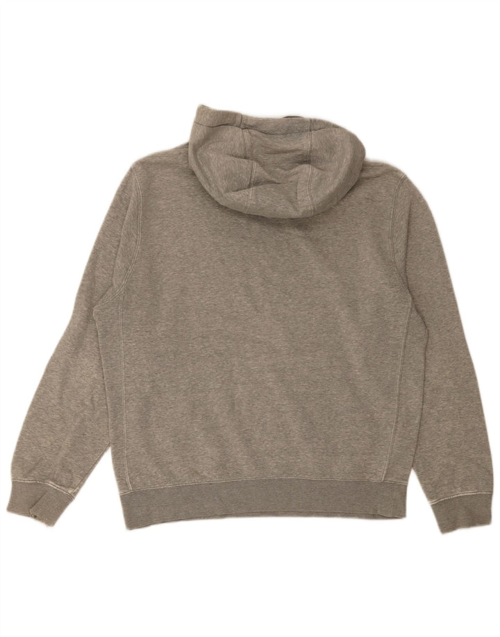 Moletom com capuz masculino Nike médio cinza manchado de algodão