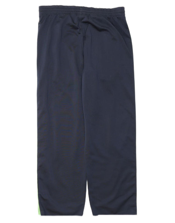 Calças de treino gráficas Adidas Boys 13-14 anos Azul marinho Colorblock