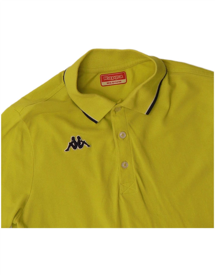 Camisa polo masculina KAPPA algodão amarelo médio