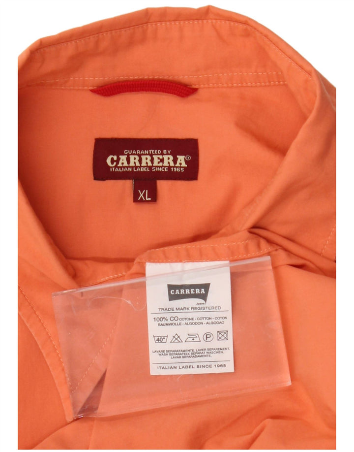 Camisa masculina CARRERA XL laranja algodão