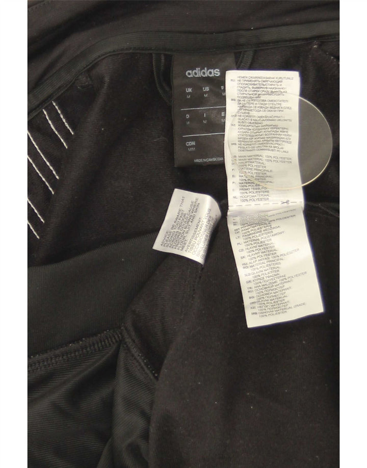 Adidas Mens Climalite Tracksuit Top Jacket Médio Preto Poliéster