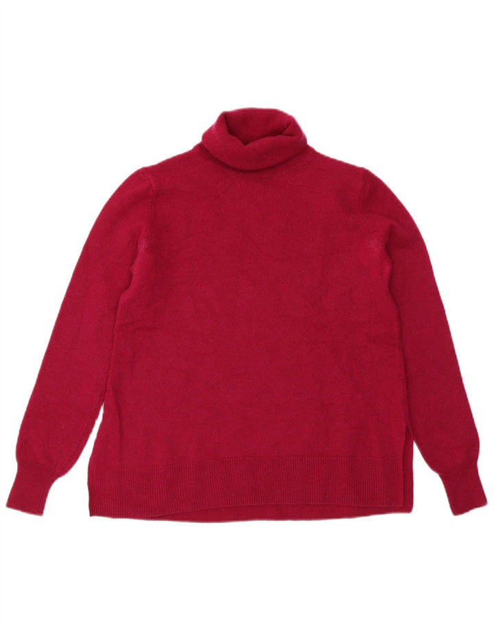 Suéter feminino Massimo Dutti com gola redonda e gola redonda Reino Unido 6 XS lã marrom