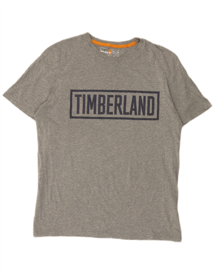 Camiseta masculina Timberland Regular Fit Graphic Top XL cinza