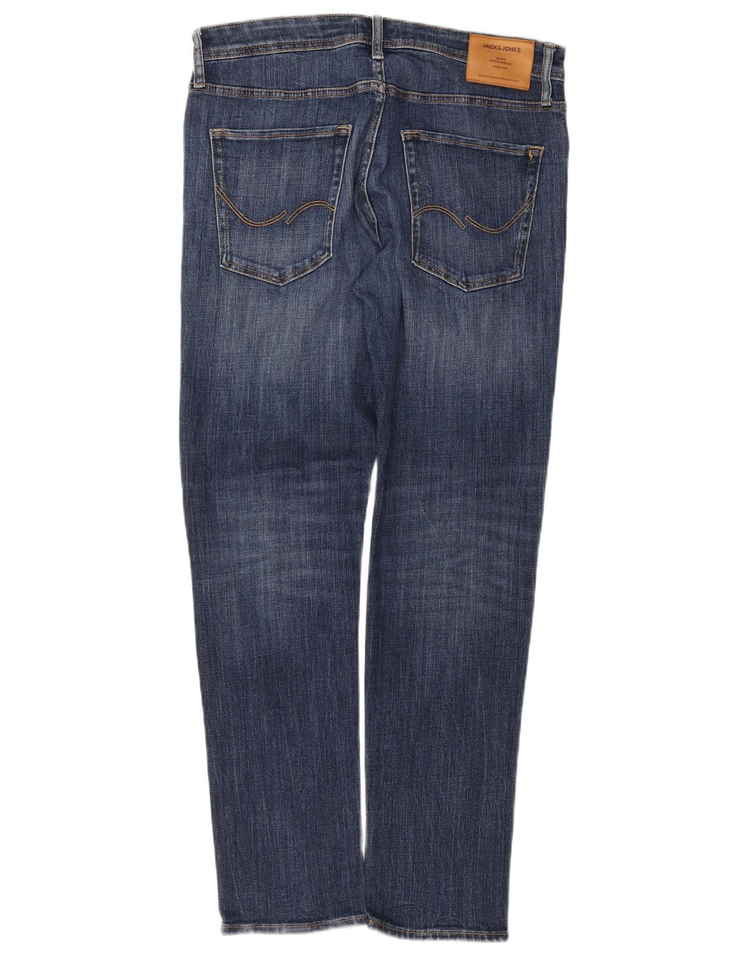 Jack & Jones Masculino Mike Slim Jeans W34 L32 Azul