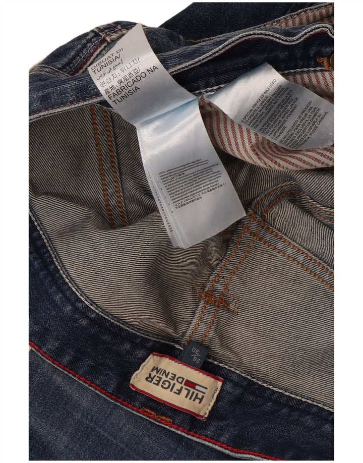 Jeans retos masculinos Tommy Hilfiger W36 L30 algodão azul
