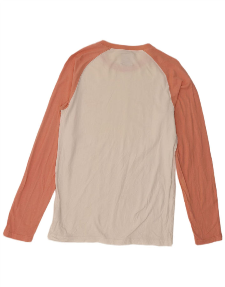 Top masculino Dickies manga comprida pequeno algodão colorblock branco