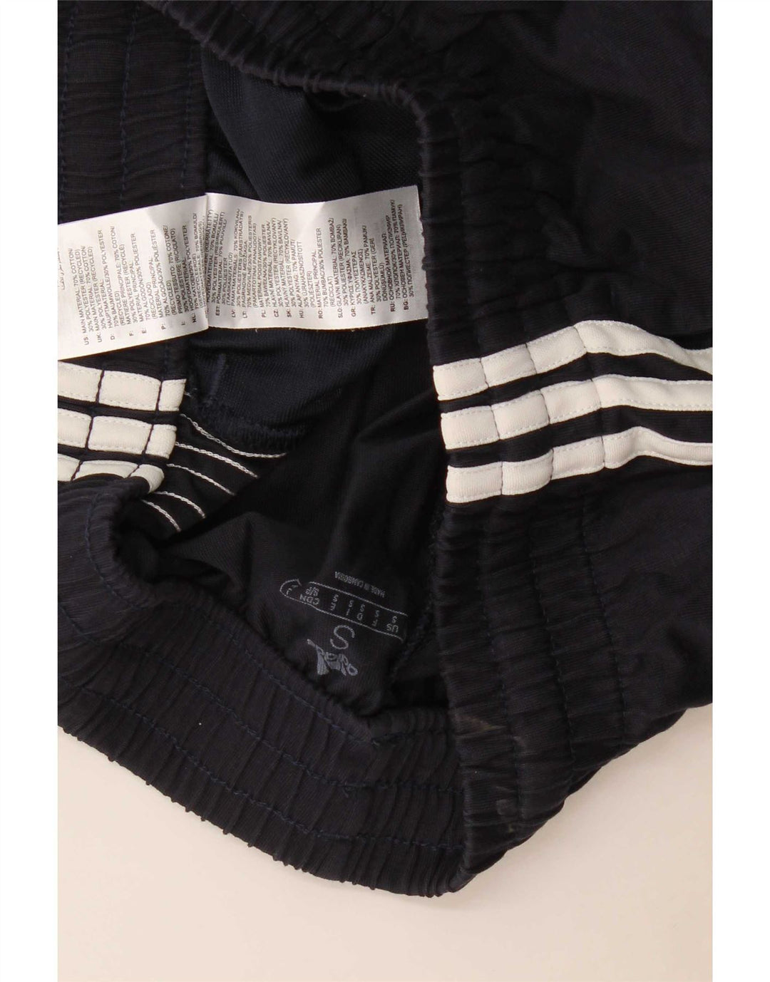 Shorts esportivos masculinos Adidas pequeno algodão azul marinho